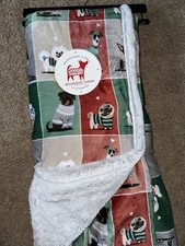 Berkshire throw blanket Doggie Drawings boston terrier french bulldog new