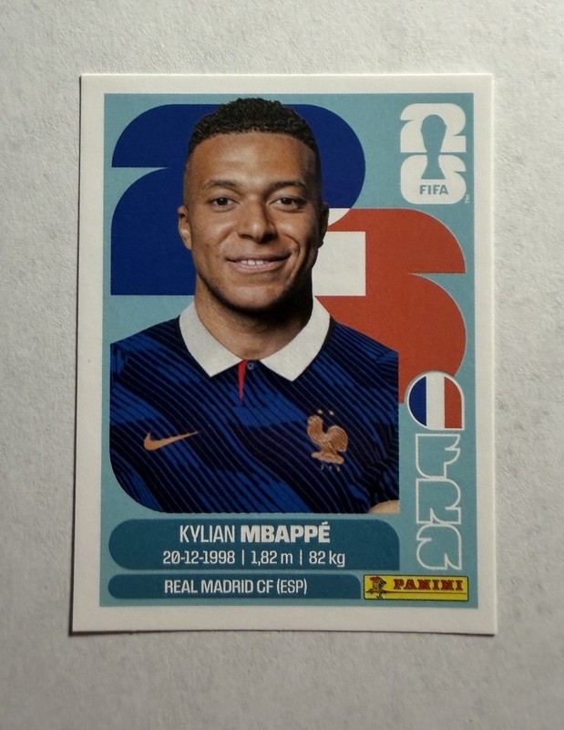Panini FIFA World Cup 2026 Sticker Kylian Mbappe FRA20