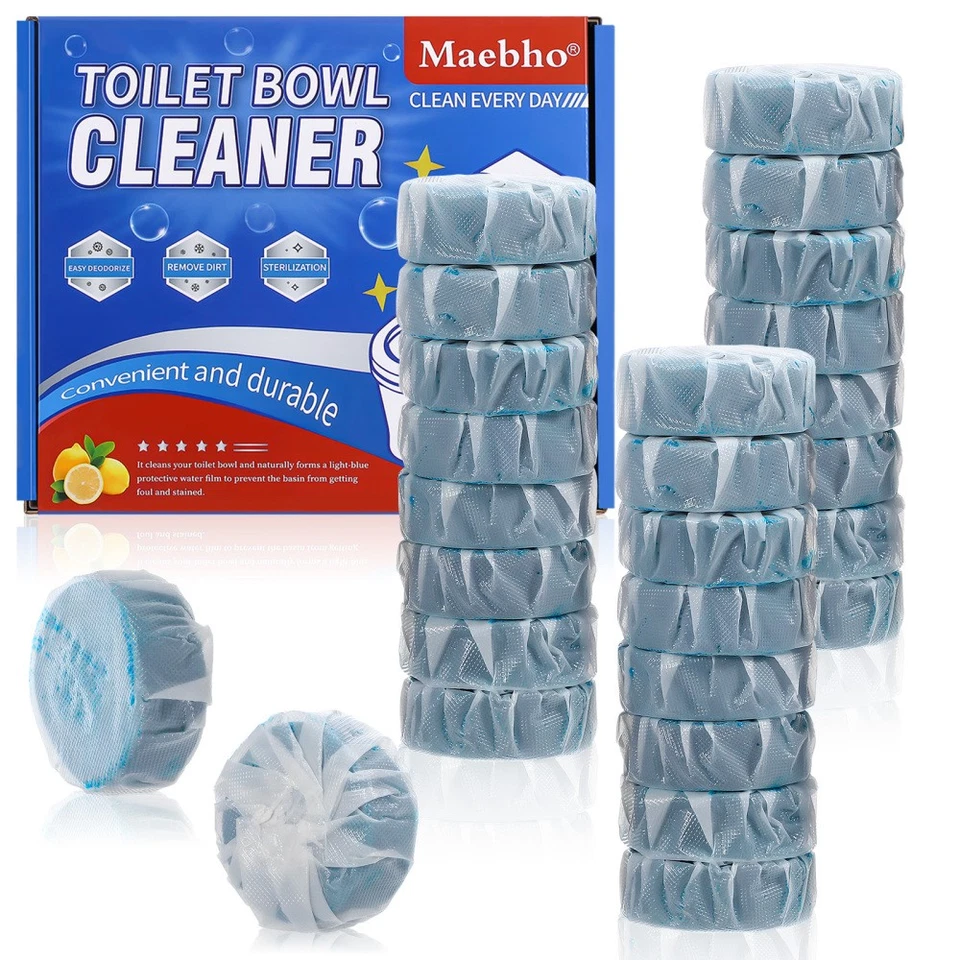 72 Stück WC Wasserkasten Tabs Entkalker und Reiniger Spülkasten Tabs Blauspüler - Bild 2 von 4