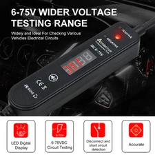 DC 6-75V Car Digital Automotive Power Probe Circuit Tester Wire Finder Tool