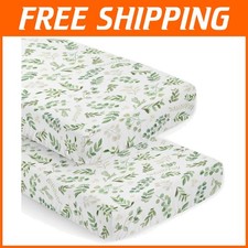 Sage Green Floral Crib Sheets - Infant Nursery Bedding