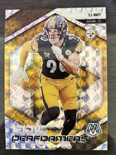 2025 Mosaic Football Epic Performers Silver Mosaic Prizm #12  T.J. Watt Steelers