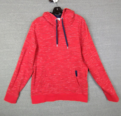 Tom Taylor Mens Sweatshirt Large Red Pullover Hoodie Active Casual Leisure