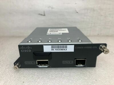 Cisco C2960X-HYBRID-STK Stacking Module For 2960-X Swicth 68-101177-01