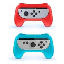 SWITCH 2 Dual Joy Gamepad Grip With 2 Blue and Red Nacon Grip Set