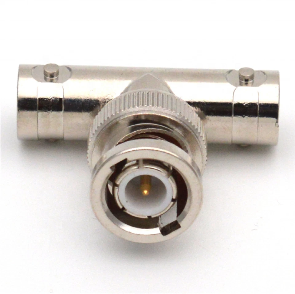 10pc BNC male to dual BNC female adapter T Shape Coaxial Connector RG59 and RG58 - Image 4 of 4