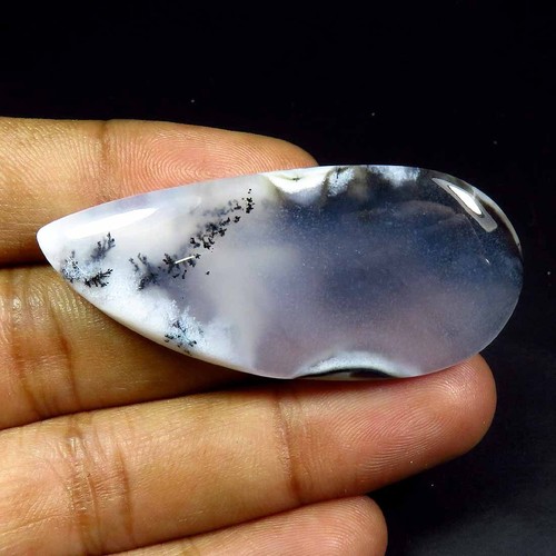 White Dendrite Opal Cabochon 37-90 Cts Mix Shape Natural Dendrite Gemstone DP-B - Picture 23 of 44