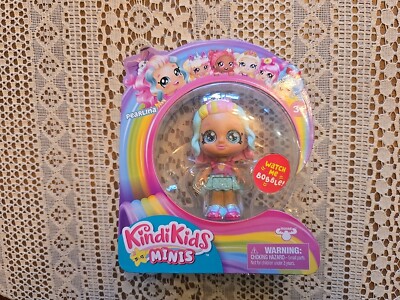 NEW Kindi Kids Minis PEARLINA Doll Bobble Head Glitter Eyes 3'' Brand New!!