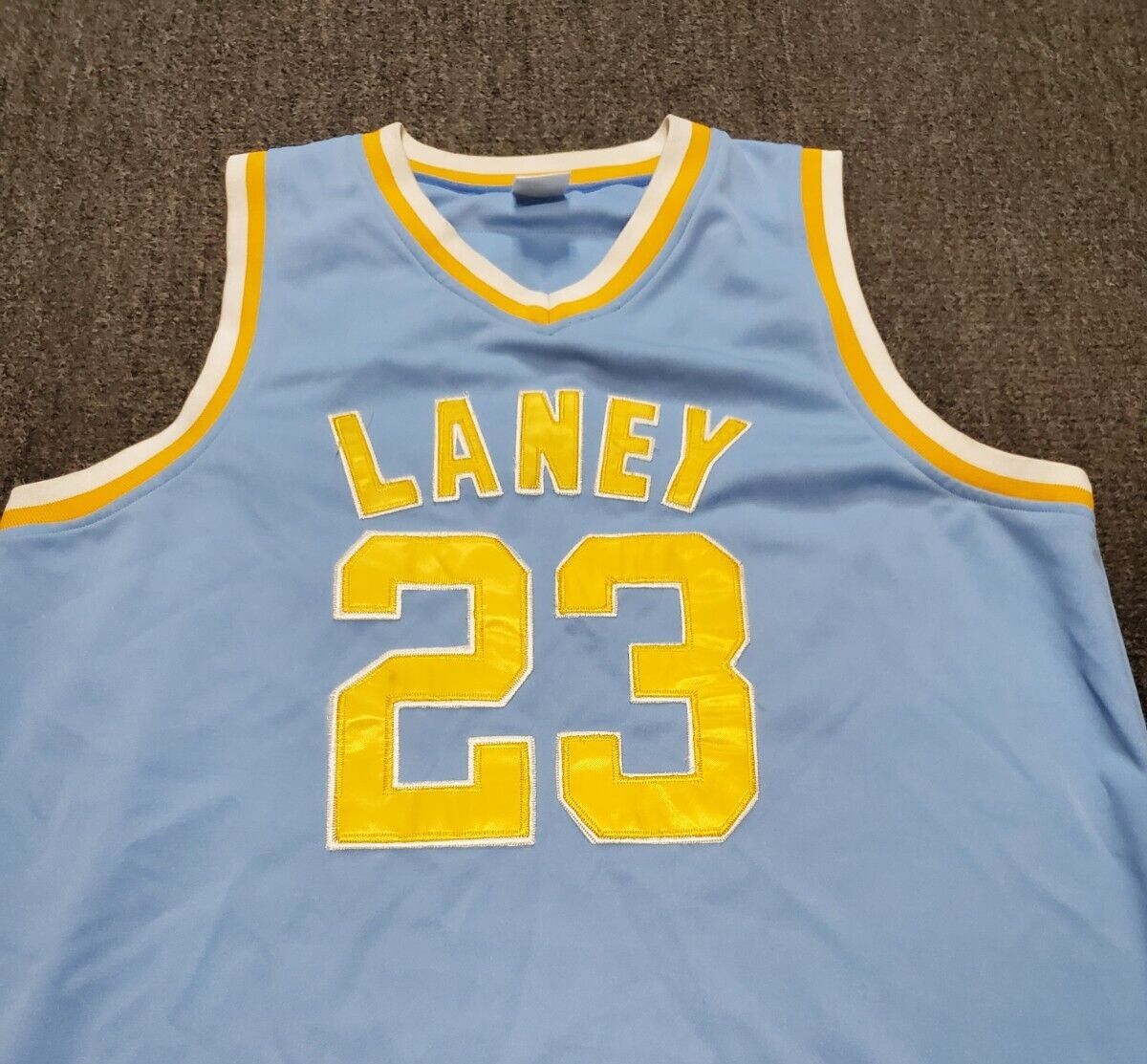 JerseyCreater 80's Michael Jordan #23 High School Basketball Jerseys Laney Stitched Custom Names White