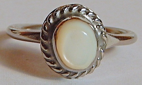 VINT SOUTHWESTERN STERLING QUARTZ RING SZ 4.25 - Picture 2 of 4