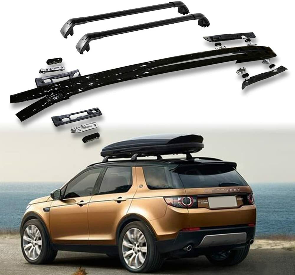 FOR LAND ROVER DISCOVERY SPORT L550 2014+ ROOF RACK BLACK CROSS BARS