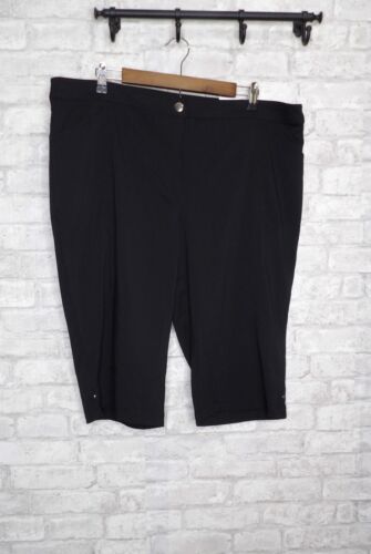 Chico's Weekends Black High Rise Perfect Stretch Pedal Pusher Pants Size 3 US XL - Picture 1 of 23