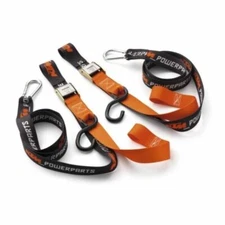 NEW KTM Soft Tie Down Straps w/ Clips orange/black 1.5" wide tiedowns U6910047