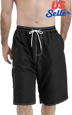 2025 Mens 11 Inch Quick Dry Swim Trunks Mesh Lining Bathing Suits Beach Pool