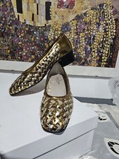 scarpa donna con tacco cm.4 classica elegante Mis.36 colore Oro/Bronzo/Argento