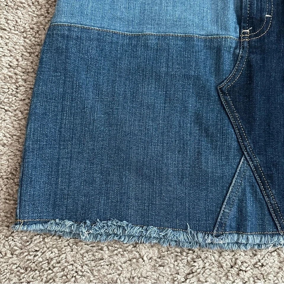 Falda Arizona Jean Co Denim Patchworks para mujer 7 Foto 4 de 4