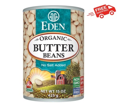 Eden Organic Butter Beans, 15 oz Can, Free & Fast Shipping