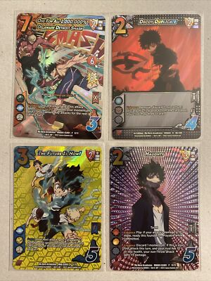 UniVersus One For All: 1,000,000 % Smash My Hero Academia 1st Edition Lot Extras