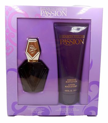 ELIZABETH TAYLOR'S PASSION GIFT SET WITH EAU DE TOILETTE SPRAY 44 ML/1.5 OZ. (D)