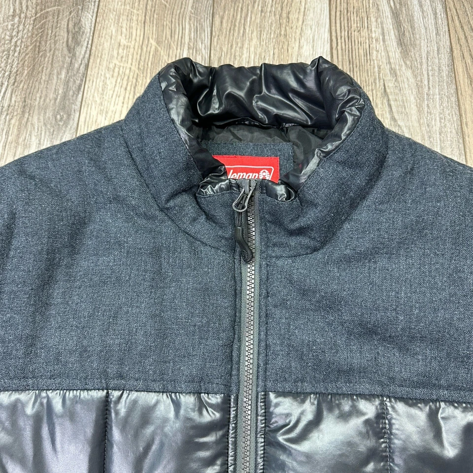 Coleman Puffer Vest Men's XXL Black Polyester Zip Pockets - Image 4 of 4