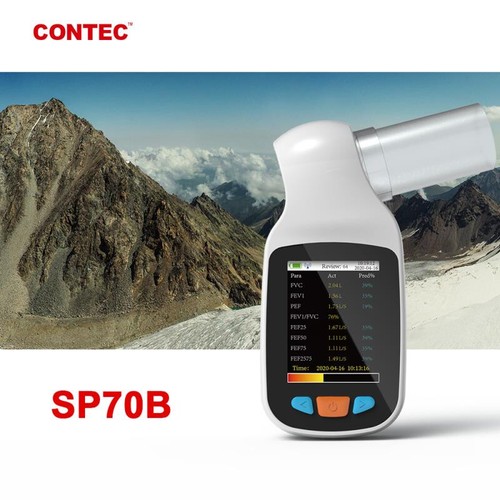 SP70B Bluetooth Digital Spirometer FVC, FEV1, FEV1/FVC PEF Lung