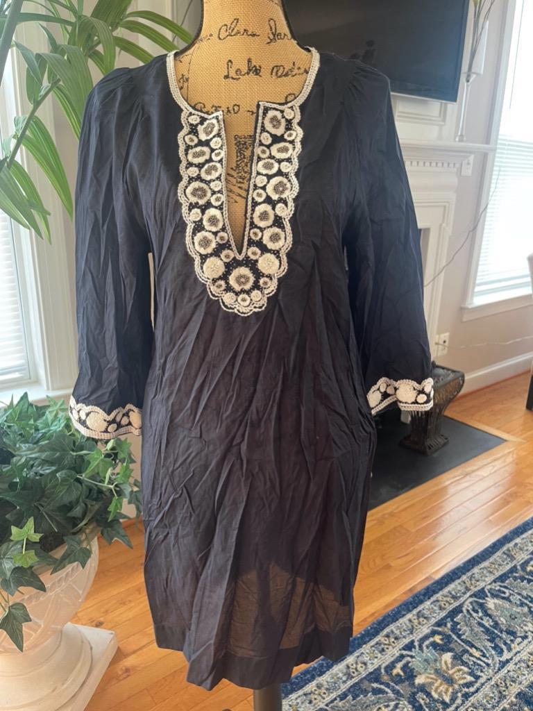 TORY BURCH EMBROIDERED TUNIC DRESS 8 (DR900 TORY BURCH EMBROIDERED TUNIC DRESS 8 (DR900