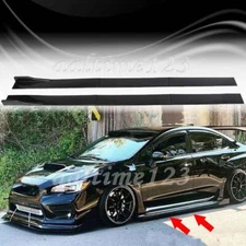 For Subaru WRX STI 2015-2021 Gloss Side Skirt Extension Lip Rocker Splitter
