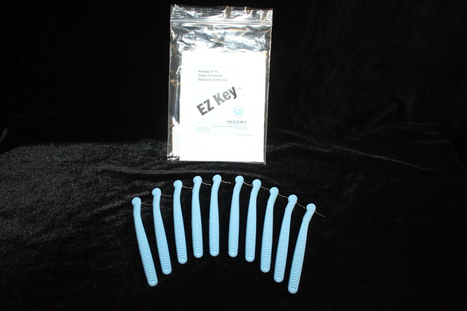 Orthodontic Dental Appliance EZ Swivel Ortho Keys For Expanders 4 x 10