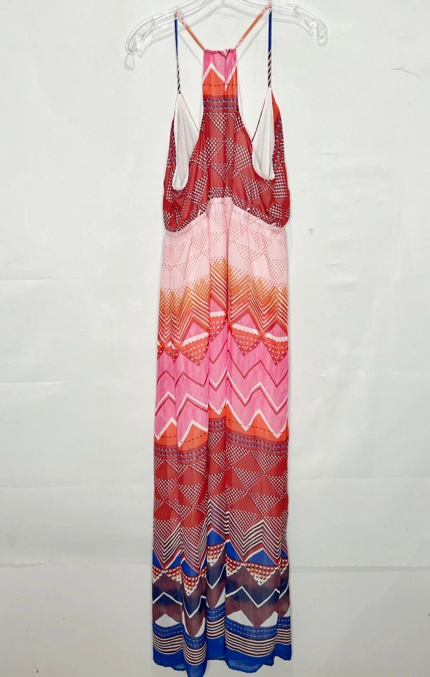 Old Navy Womans Dress XL Maternity Colorful Empire Elastic Waist Spaghetti Strap - Image 2 of 4