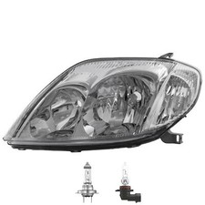 Scheinwerfer links H7/HB3 chrom für Toyota Corolla Stufenheck inklusive Lampen
