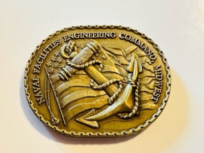 Challenge Coin - USN - Naval Facilities Engineering Command Mid West