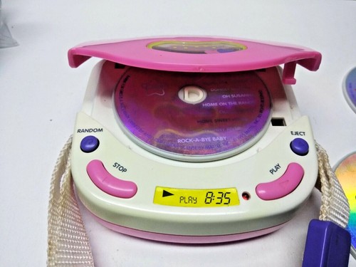 Barbie Mattel 1995 vintage para niñas reproductor de CD simulado con 3 CD de juguete tocar música - Imagen 3 de 11