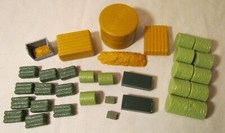 ERTL Farm Country Lot Of 34 Hay Bales Various Scales and Types
