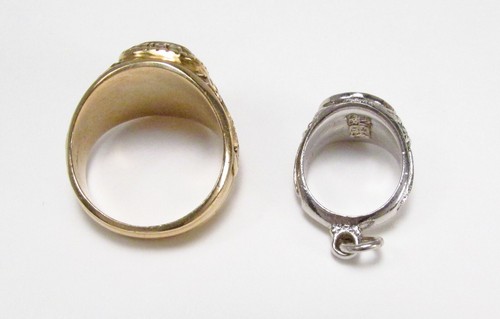 1967 Cardinal Mooney High School Rochester NY 10K Gold Garnet Class Ring Sz 5.25 - Picture 8 of 12