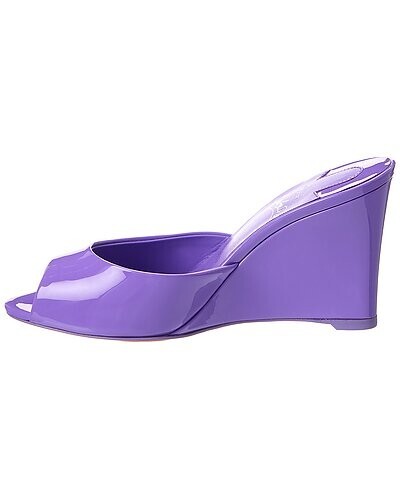 CHRISTIAN LOUBOUTIN Me Dolly Zeppa 85 sandalo con zeppa brevettata donna vendita al dettaglio $795 - Foto 2 di 11
