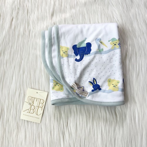 NWT TBBC Baby Buggy Blanket Tuck Me in Boys Pima Cotton MSRP $50+ - 第 1/3 張圖片