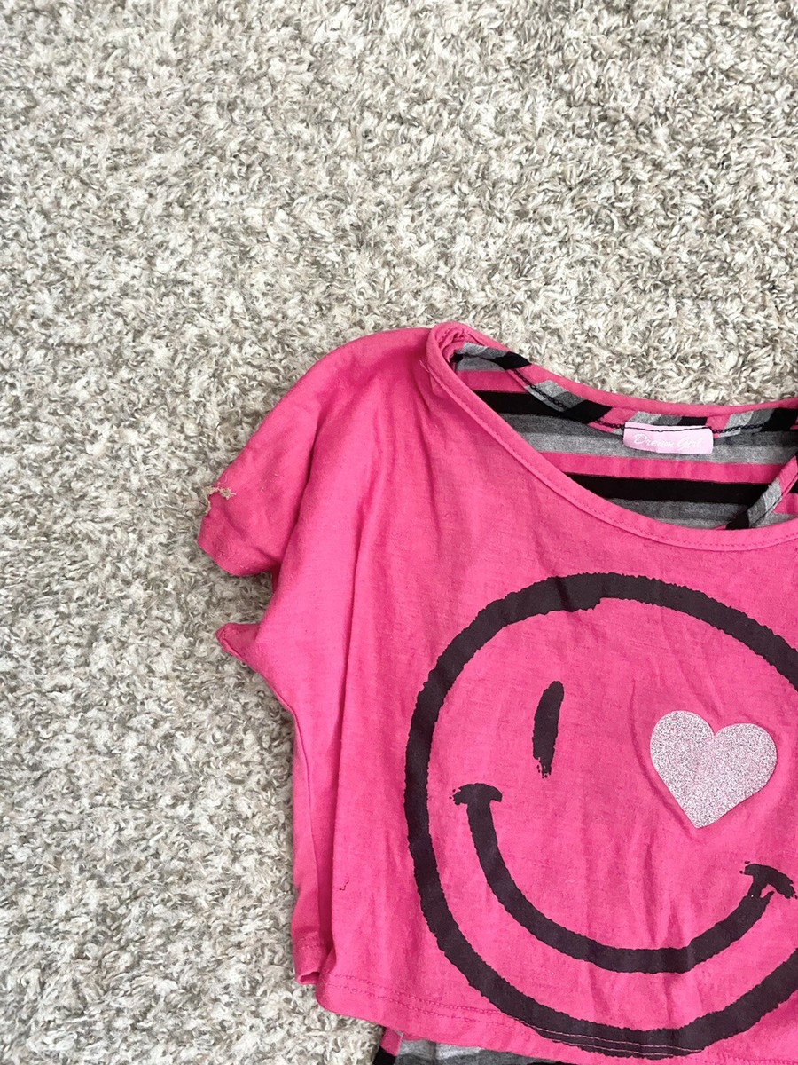 👚 Dream Girl Girls Tank/T-Shirt, Two-Piece Look, Striped 👚 Dream Girl Girls Tank/T-Shirt, Two-Piece Look, Striped