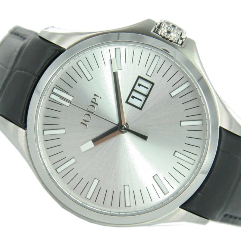 Joop! Orologio da polso, da Uomo al quarzo Analogico, con Bracciale in Acciaio Inossidabile, Argento, impermeabile a 10 bar, sistema End of Life, fornito in confezione regalo