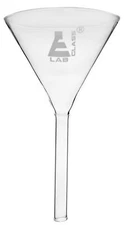 Filter Funnel, 5" Diameter - Plain 60? Angle - Borosilicate Glass - Eisco Labs