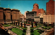 Dewey Monument Union Square San Francisco CA California UNP Chrome Postcard B6