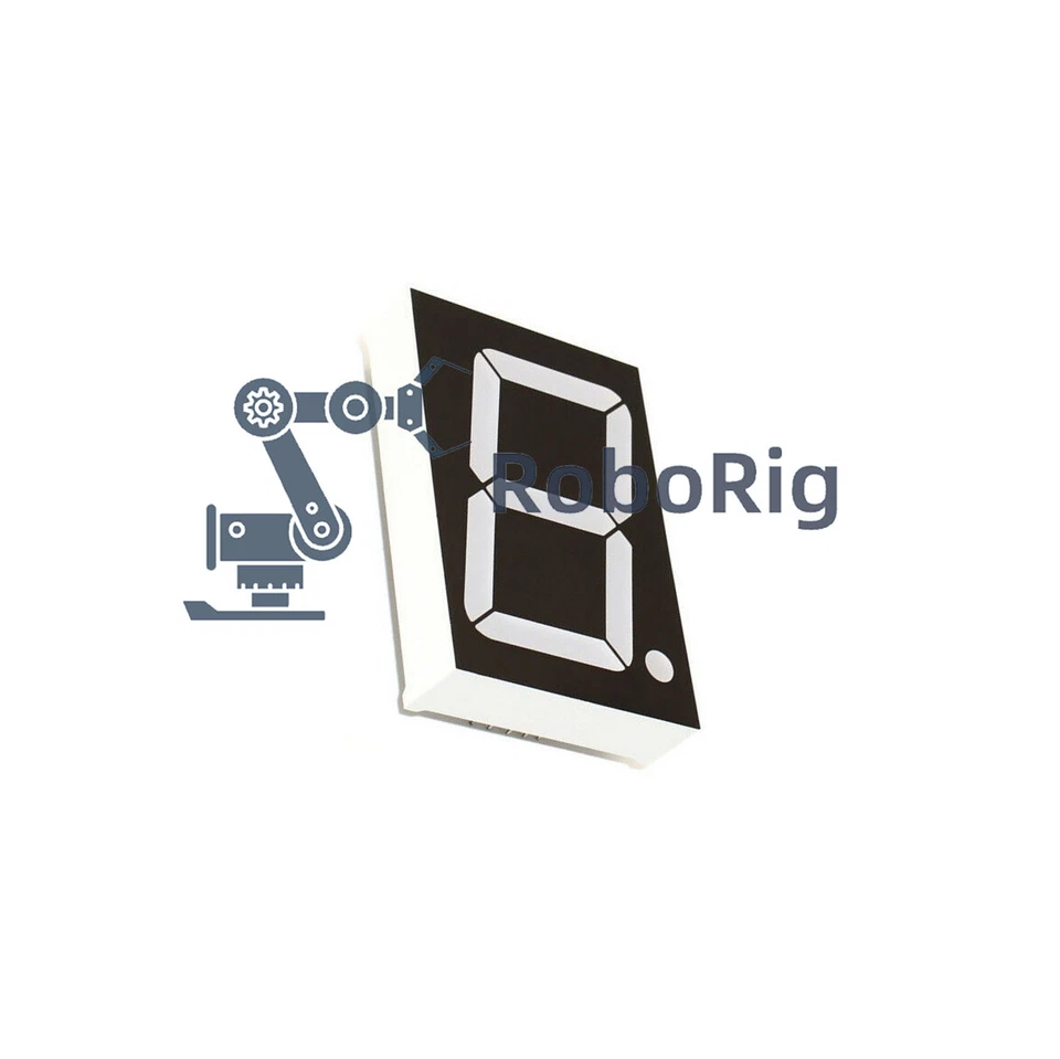 5 PCS 1.8 inch 1 digit Blue Led display 7 segment Common cathode NEW - Image 2 of 4