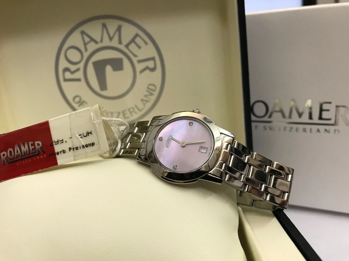 Roamer Watch Superslender Very Flat 5mm Swiss Made Stainless Steel