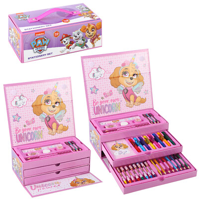 Paw Patrol Mädchen 34 Teile Kinder Malkunst Set Aquarell Filzstifte Buntstifte