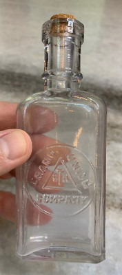 Antique Embossed Bottle GRAND UNION TEA COMPANY CO New York! 5