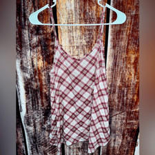 Motherhood Maternity Plaid Tank Top
