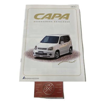 Honda Capa Brochure Access Catalog JDM Rare 1999 98-02 00 01 GA4 GA6 OEM Modulo