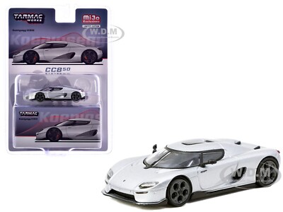 KOENIGSEGG CC850 SILVER 1/64 DIECAST MODEL CAR BY TARMAC WORKS