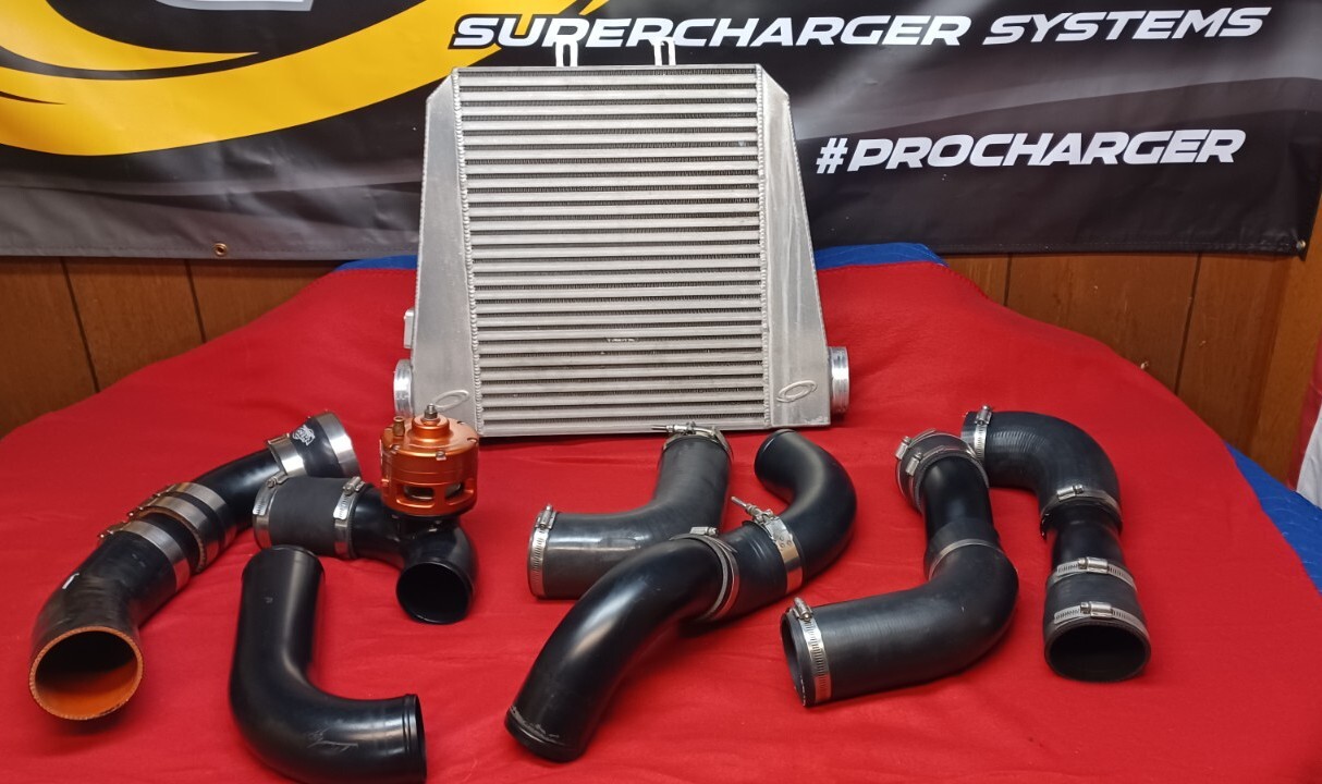 Camaro SS Procharger HD Intercooler, Piping, Couplers & Red Race Valve