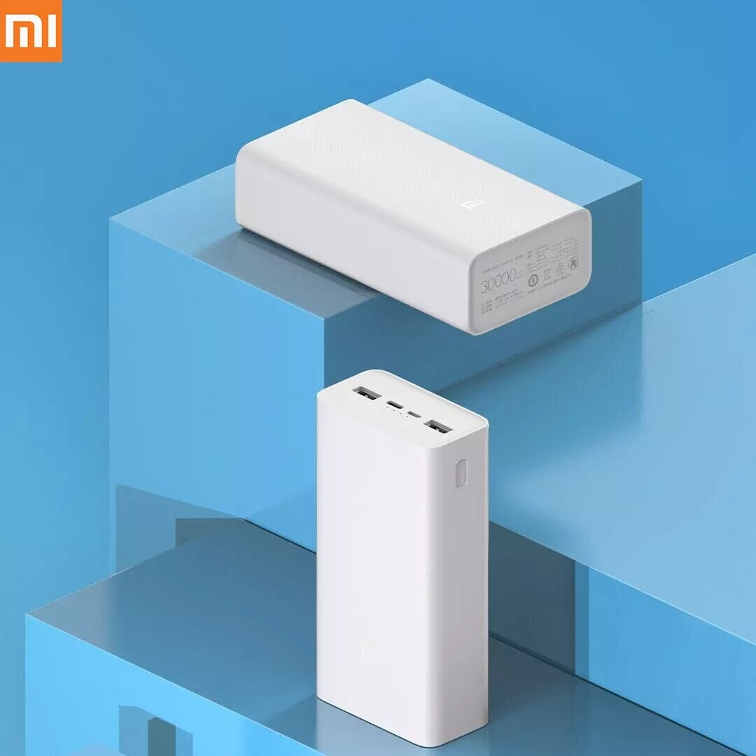 Xiaomi Power Bank 3 30000mAh Fast Charge Portable Phones Backup 
