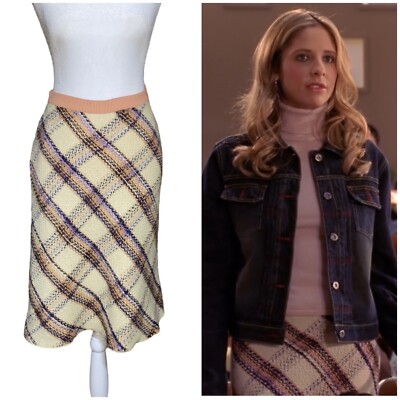 美品✨ 90’s miu miu Vintage Wool wrap Skirt Miu Miu // 1990s Wool Drawstring Skirt – VSP Consignment